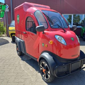 4-Rad Elektro Transporter E-MAX mit Kofferaufbau L6e Microauto Miniauto Mopedauto Microcar Minitransporter E-Truck V-MAX