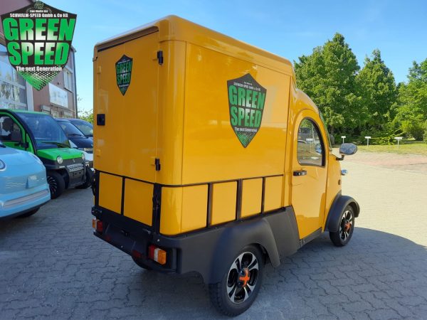 4-Rad Elektro Transporter E-MAX mit Kofferaufbau L6e Microauto Miniauto Mopedauto Microcar Minitransporter E-Truck V-MAX – Bild 8