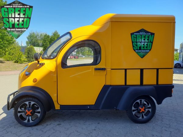 4-Rad Elektro Transporter E-MAX mit Kofferaufbau L6e Microauto Miniauto Mopedauto Microcar Minitransporter E-Truck V-MAX – Bild 10