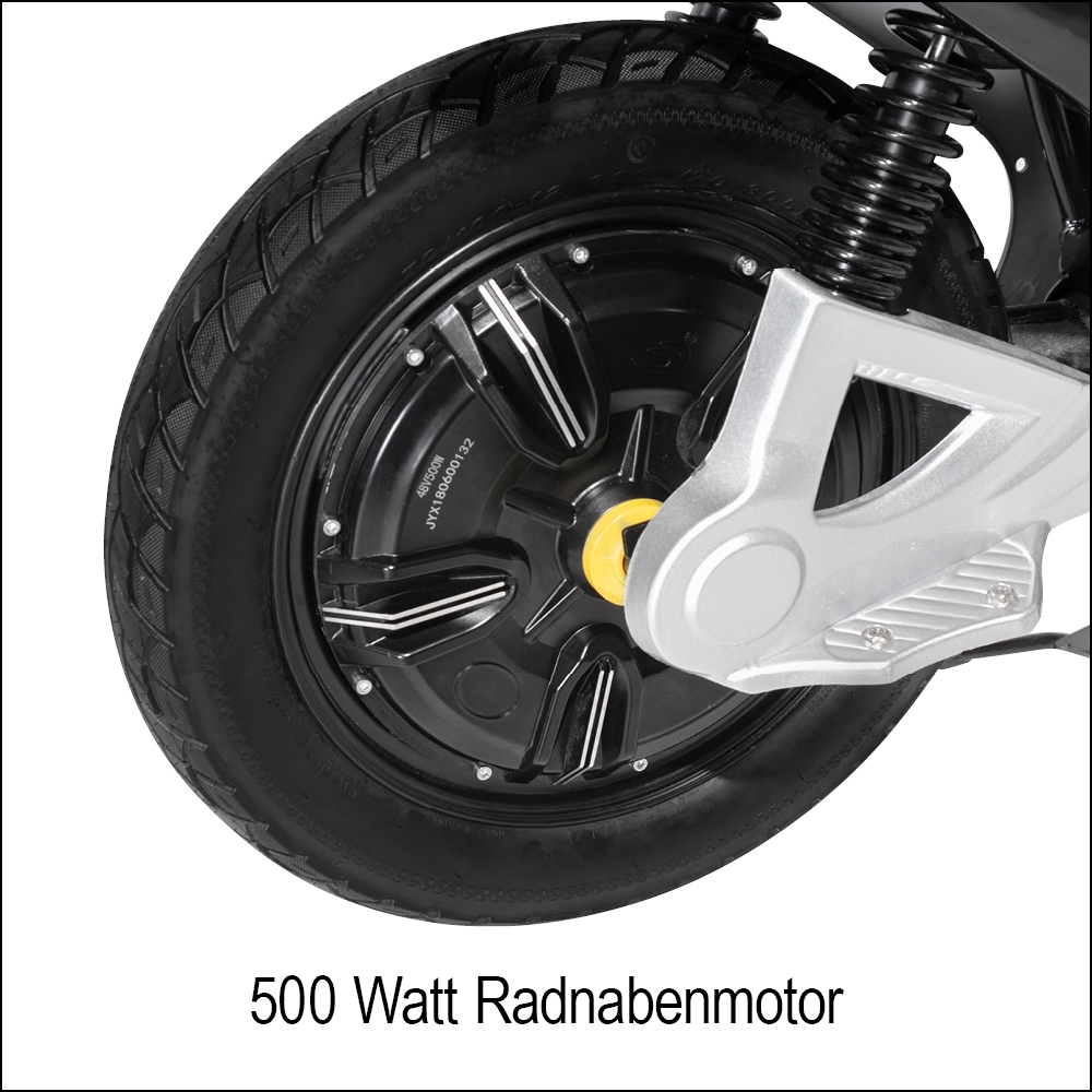 Elektro-Scooter Radnabenmotor 48V 500W Bürstenlos Nabenmotor für