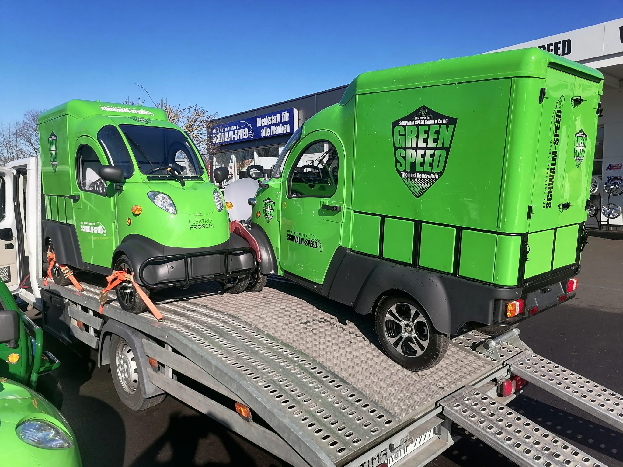 Rad Elektro Transporter E Max Mit Kofferaufbau Greenspeed