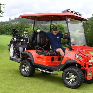 Elektro Golf CAR "UWE BEIN" EDITION 2024 Golfcart Golfauto Golfcar Auto Cart Offroad SUV UTV Quad Golfmobil Golfplatzfahrzeug Golfwagen Clubcar Buggy Clubcart Golfcaddy