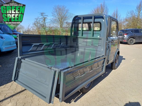 Cargo GRAND FOUR 4Rad Pritsche 2 Sitzer Pickup Toro 4 Rad Kipper Grandfour 4 LKW Kipper Mopedauto Microcar Aixam Mega D-Truck E-Truck – Bild 7