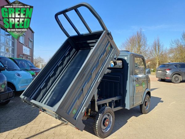 Cargo GRAND FOUR 4Rad Pritsche 2 Sitzer Pickup Toro 4 Rad Kipper Grandfour 4 LKW Kipper Mopedauto Microcar Aixam Mega D-Truck E-Truck – Bild 8