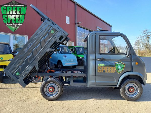 Cargo GRAND FOUR 4Rad Pritsche 2 Sitzer Pickup Toro 4 Rad Kipper Grandfour 4 LKW Kipper Mopedauto Microcar Aixam Mega D-Truck E-Truck – Bild 9