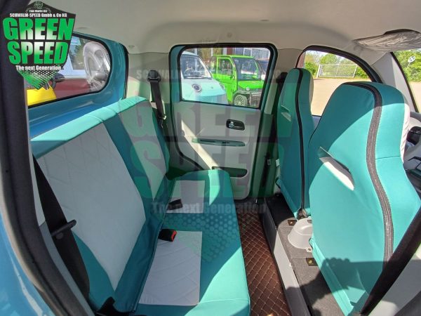 4 Rad "LEO" 4 Sitzer Microauto mit viel Komfort 5 türer mit KOFFERRAUM! L7e Minauto Familienauto Mopedauto MINIAUTO Minivan – Bild 13