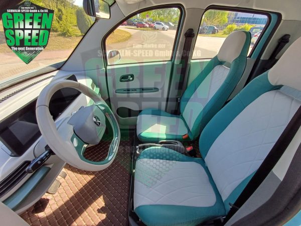4 Rad "LEO" 4 Sitzer Microauto mit viel Komfort 5 türer mit KOFFERRAUM! L7e Minauto Familienauto Mopedauto MINIAUTO Minivan – Bild 11
