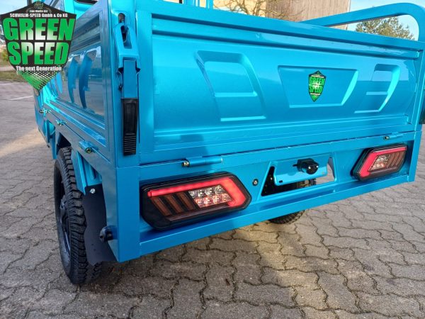 3-Rad Elektro Kipper Cargo Premium "PETER" Pritsche Elektro Frosch Volta Pro Runner APE Porter D-Truck E-Truck Hopper – Bild 19