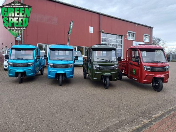 3-Rad Elektro Kipper Cargo Premium "PETER" Pritsche Elektro Frosch Volta Pro Runner APE Porter D-Truck E-Truck Hopper – Bild 2