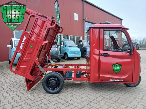 3-Rad Elektro Kipper Cargo Premium "PETER" Pritsche Elektro Frosch Volta Pro Runner APE Porter D-Truck E-Truck Hopper – Bild 33