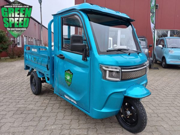 3-Rad Elektro Kipper Cargo Premium "PETER" Pritsche Elektro Frosch Volta Pro Runner APE Porter D-Truck E-Truck Hopper – Bild 3