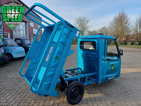 3-Rad Elektro Kipper Cargo Premium "PETER" Pritsche Elektro Frosch Volta Pro Runner APE Porter D-Truck E-Truck Hopper – Bild 8