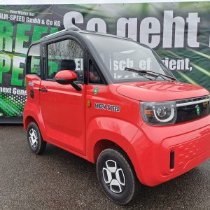 GREEN SPEED 4-Rad AUTO Microcar "TOM" 2 Sitzer side by side (nebeneinander) Kabinenroller Kleinwagen Elektro E-Auto 4 Rad Aixam Legier Mega Stormborn Madat 05 Minauto Aixam Miniauto Mopedauto Microcar Twin Base Hopper Urban Cargo Runner Cargorunner